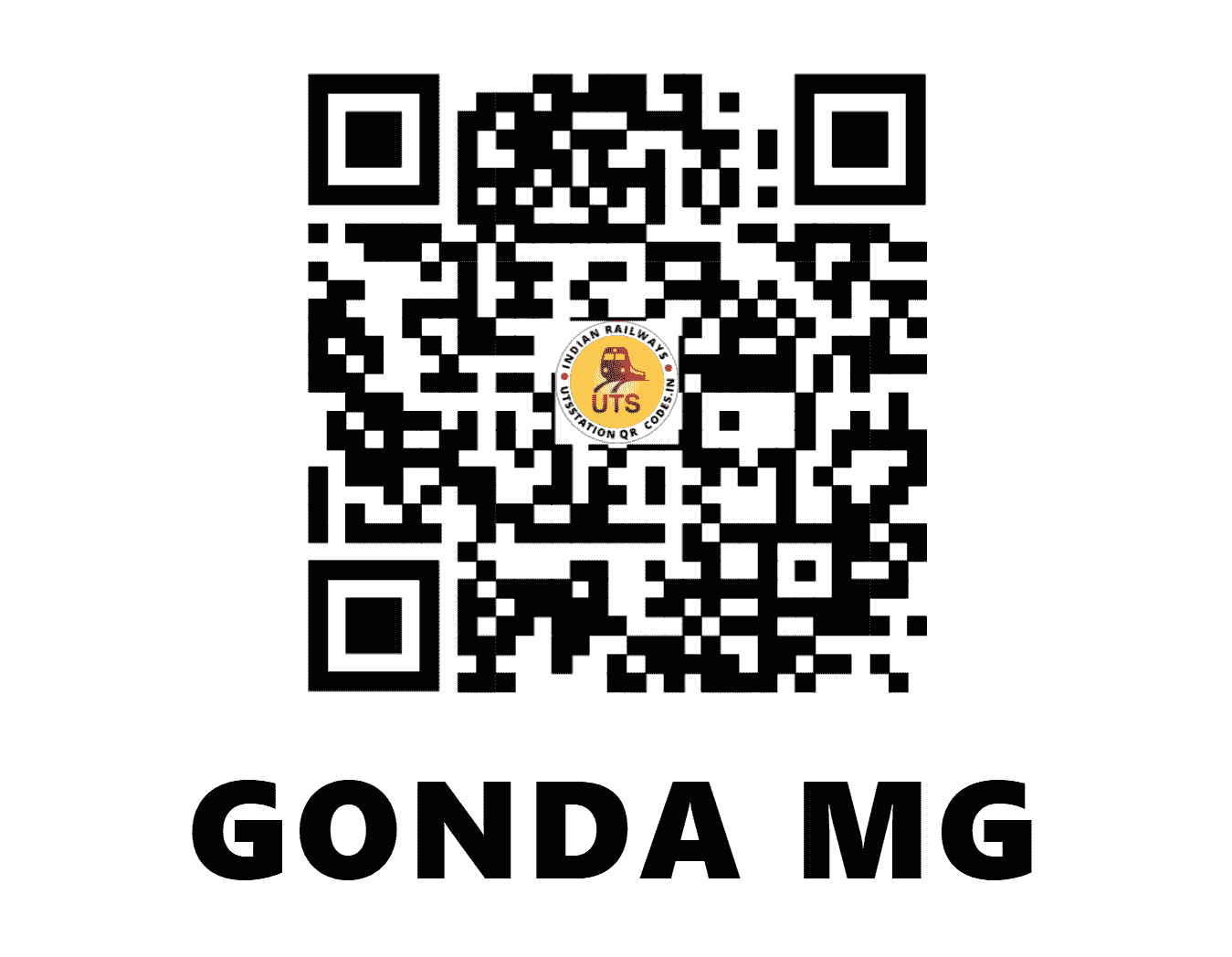 UTS QR Code for GONDA MG - GNAN (NE - )