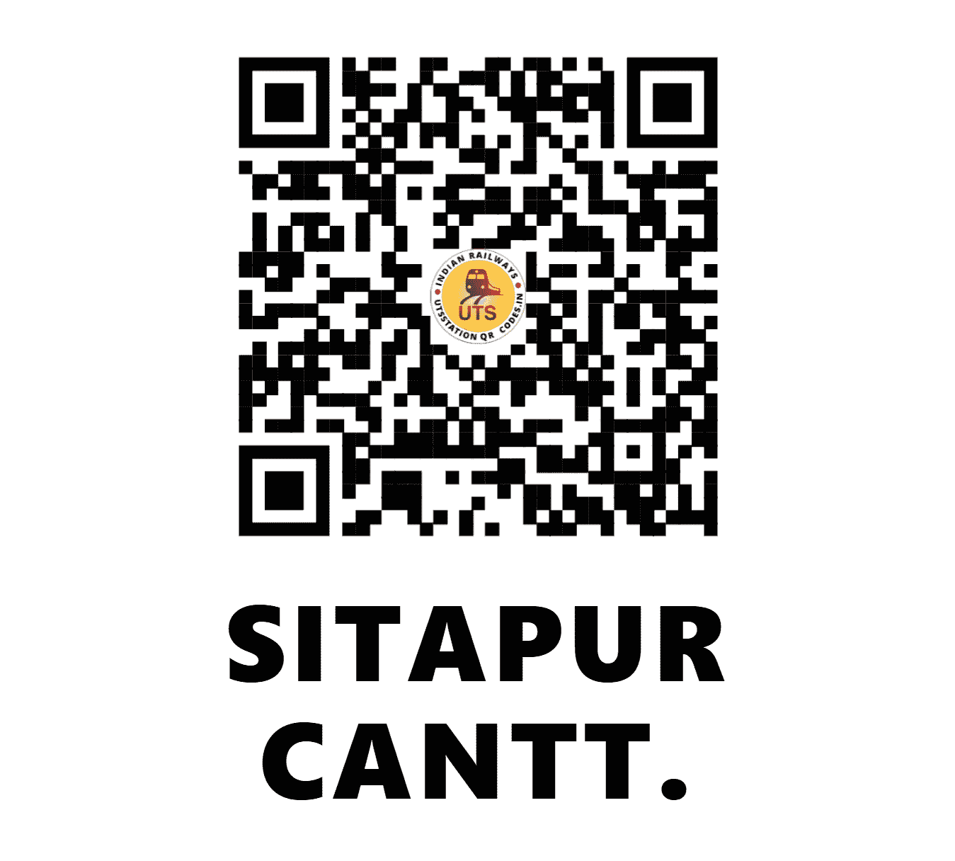 UTS QR Code for SITAPUR CANTT. - SCC (NE - )