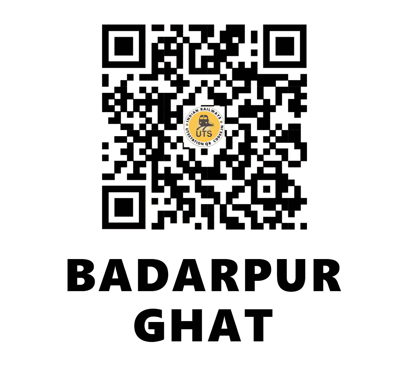 UTS QR Code for BADARPUR GHAT - BPG (NF - )