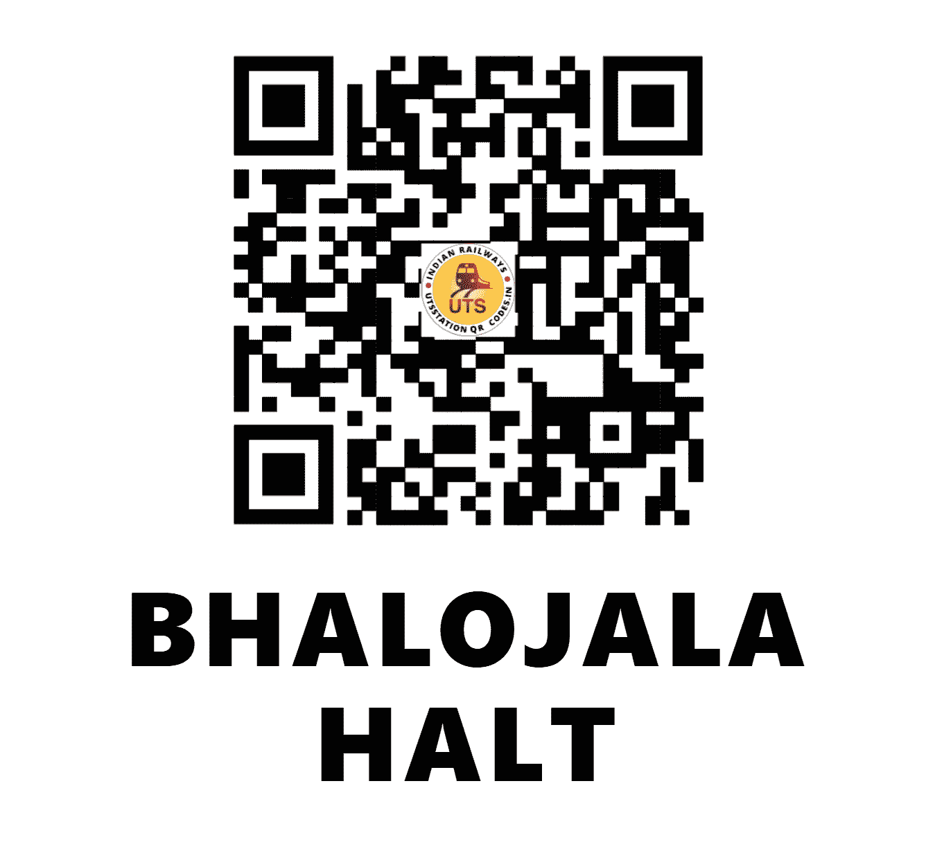 UTS QR Code for BHALOJALA HALT - BLJA (NR - )