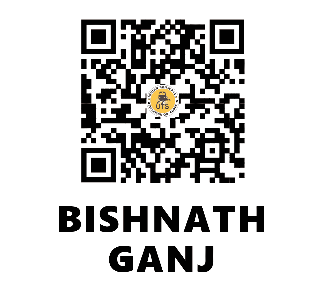 UTS QR Code for BISHNATH GANJ - BTJ (NR - )