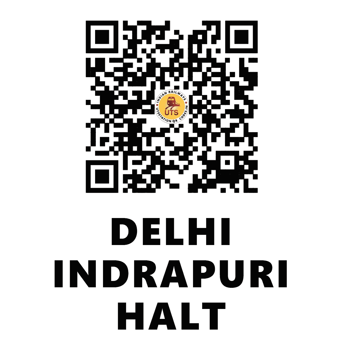 UTS QR Code for DELHI INDRAPURI HALT - DLPI (NR - )
