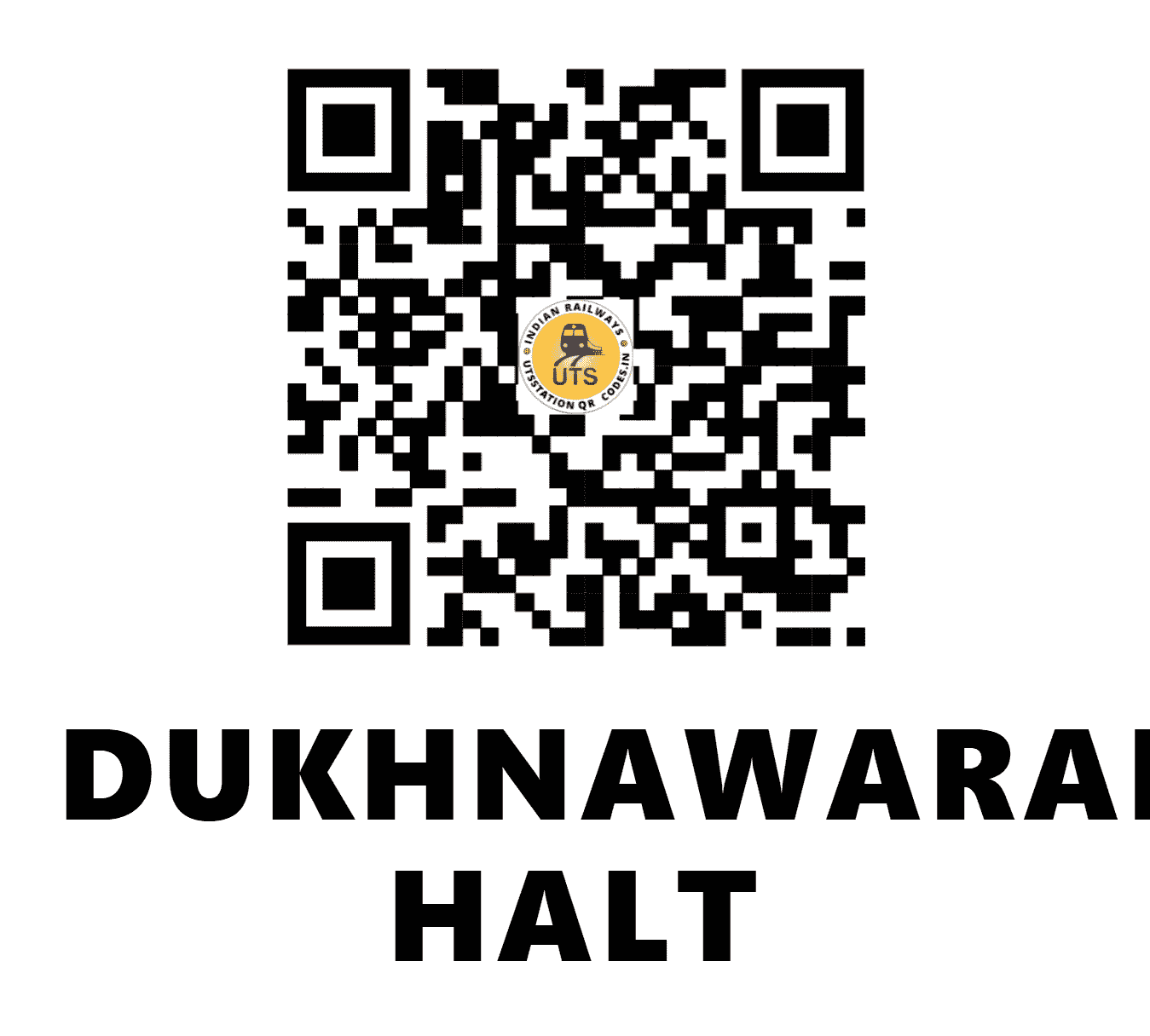UTS QR Code for DUKHNAWARAN HALT - DUQ (NR - )
