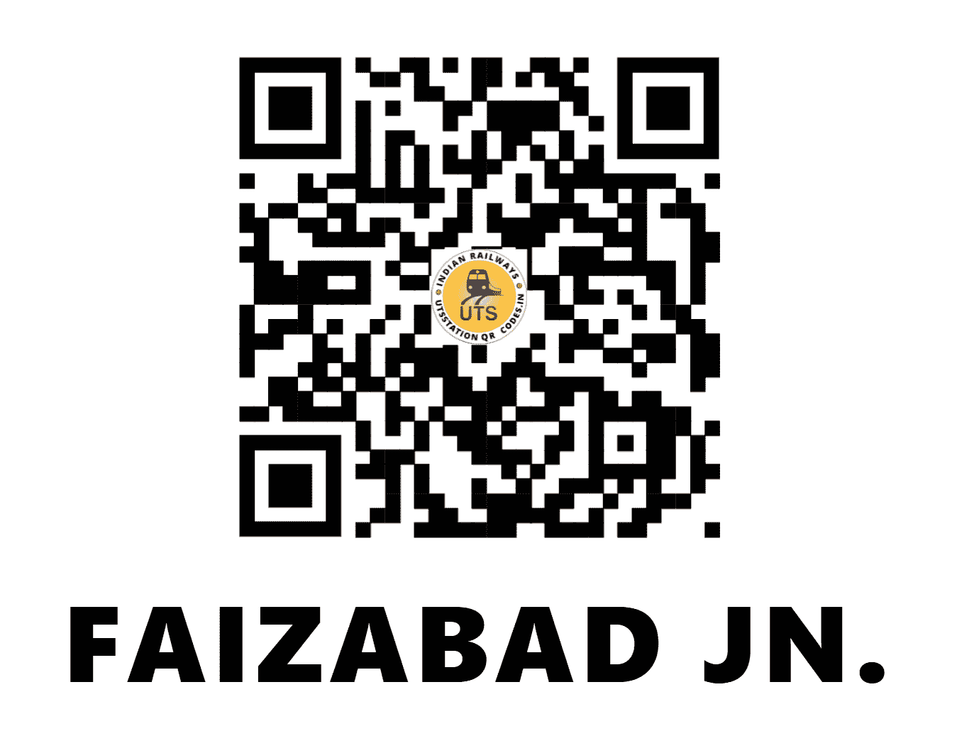 UTS QR Code for FAIZABAD JN. - FD (NR - )