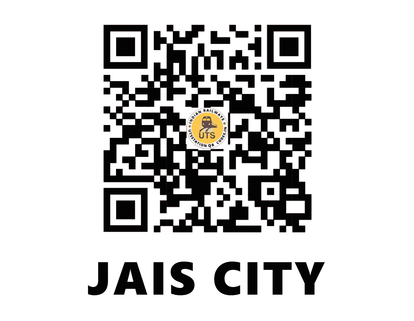 UTS QR Code for JAIS CITY - JAIC (NR - )