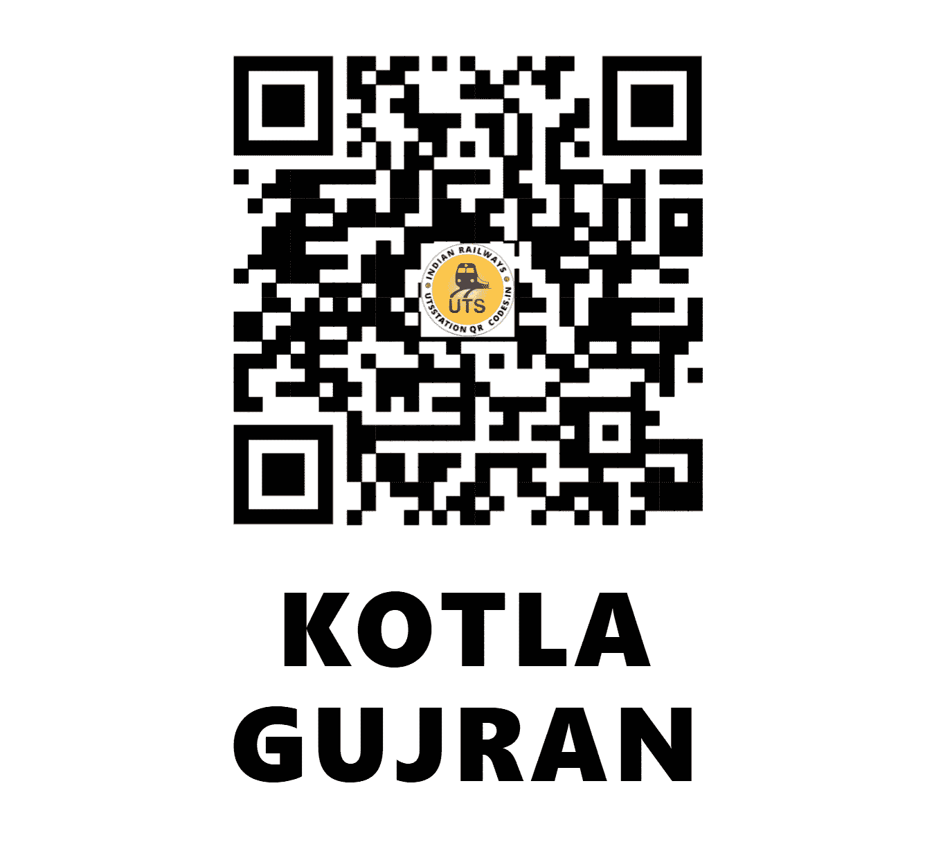 UTS QR Code for KOTLA GUJRAN - KTGN (NR - )