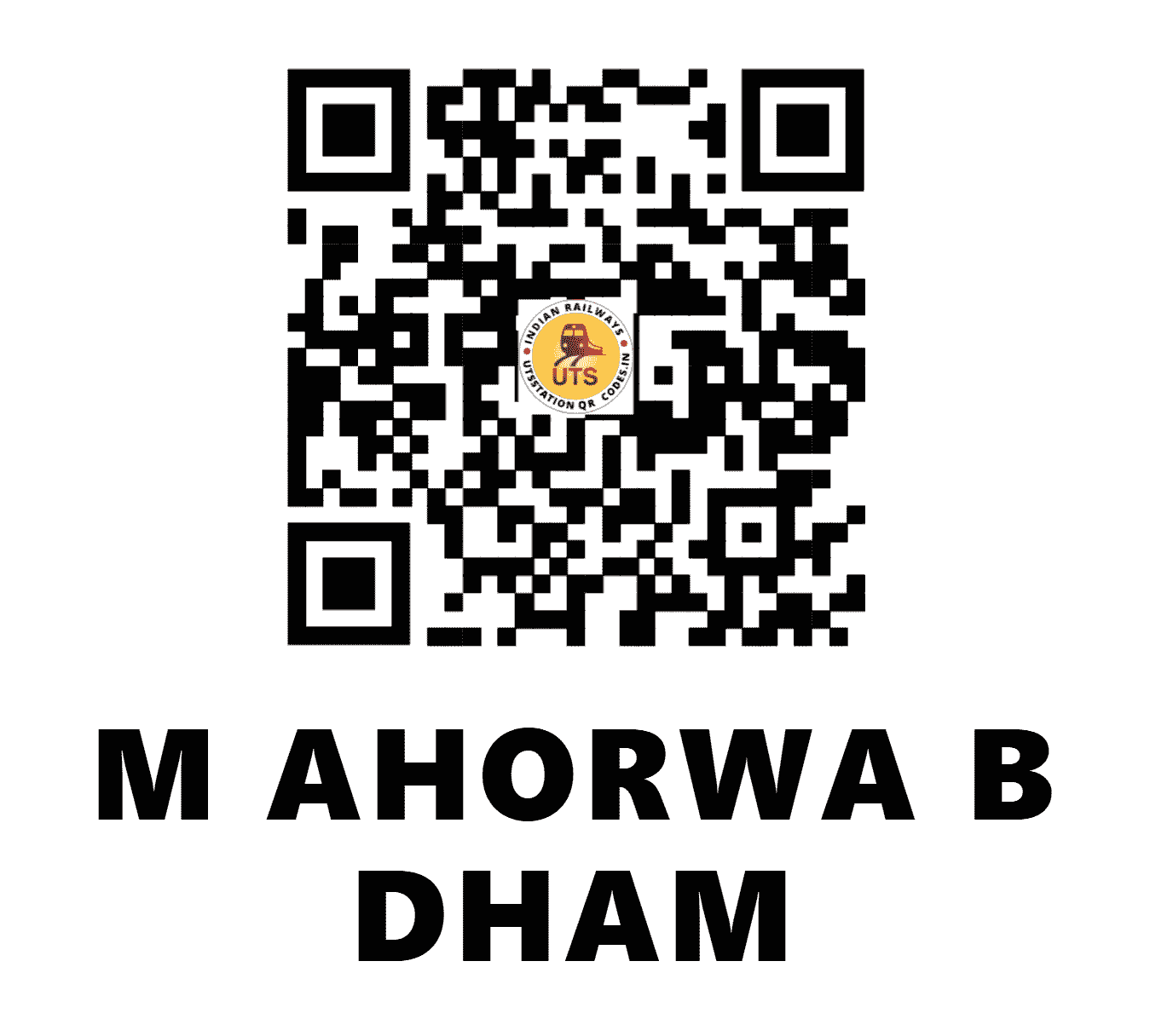 UTS QR Code for M AHORWA B DHAM - MABM (NR - )