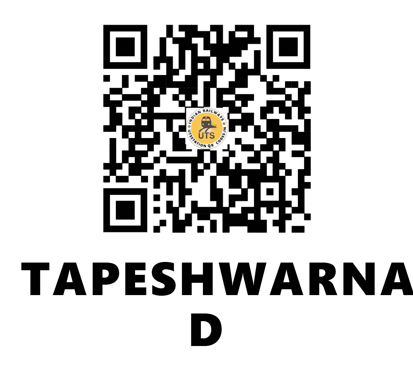 UTS QR Code for TAPESHWARNATH D - THWM (NR - )