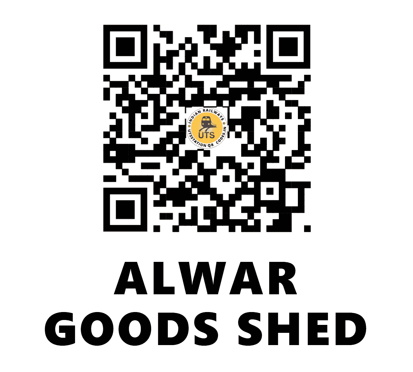 UTS QR Code for ALWAR GOODS SHED - AGS (NW - )