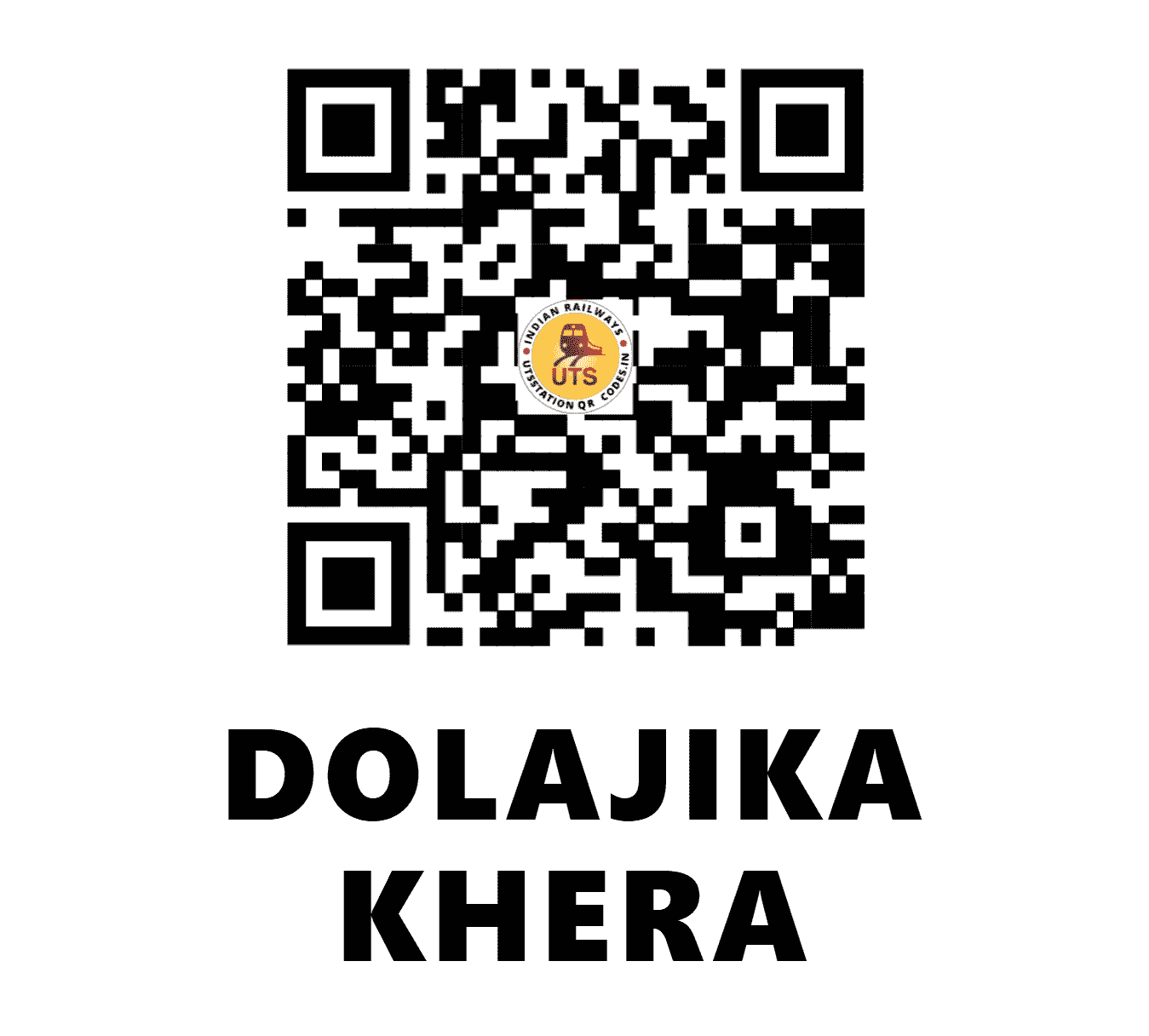 UTS QR Code for DOLAJIKA KHERA - DJKR (NW - )