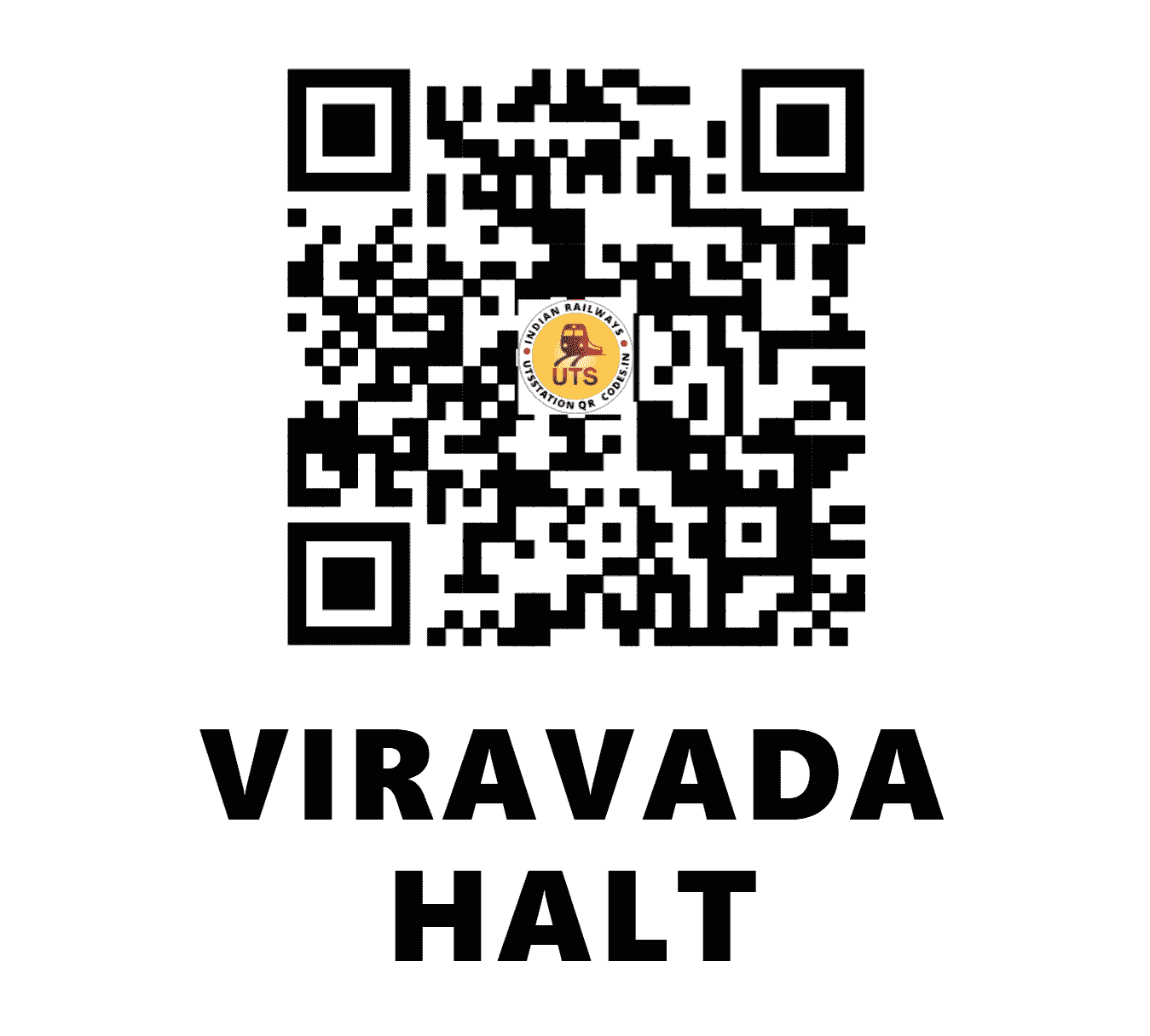UTS QR Code for VIRAVADA HALT - VRV (NW - )
