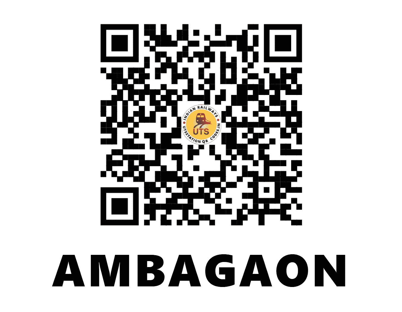 UTS QR Code for AMBAGAON - AGB (EO - ODISHA)