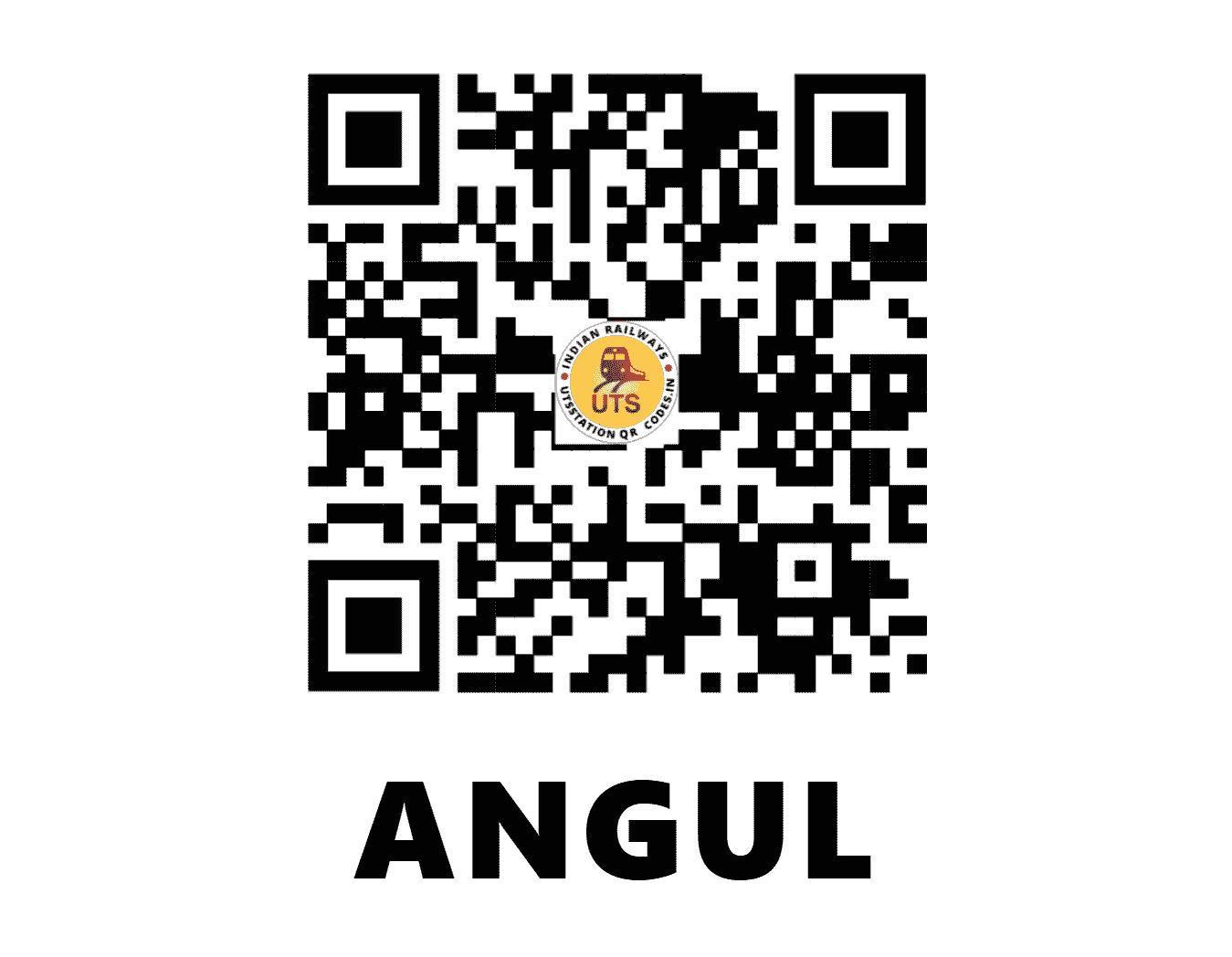 UTS QR Code for ANGUL - ANGL (EO - ODISHA)