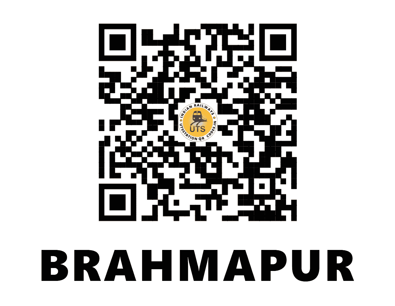 UTS QR Code for BRAHMAPUR - BAM (EO - ODISHA)