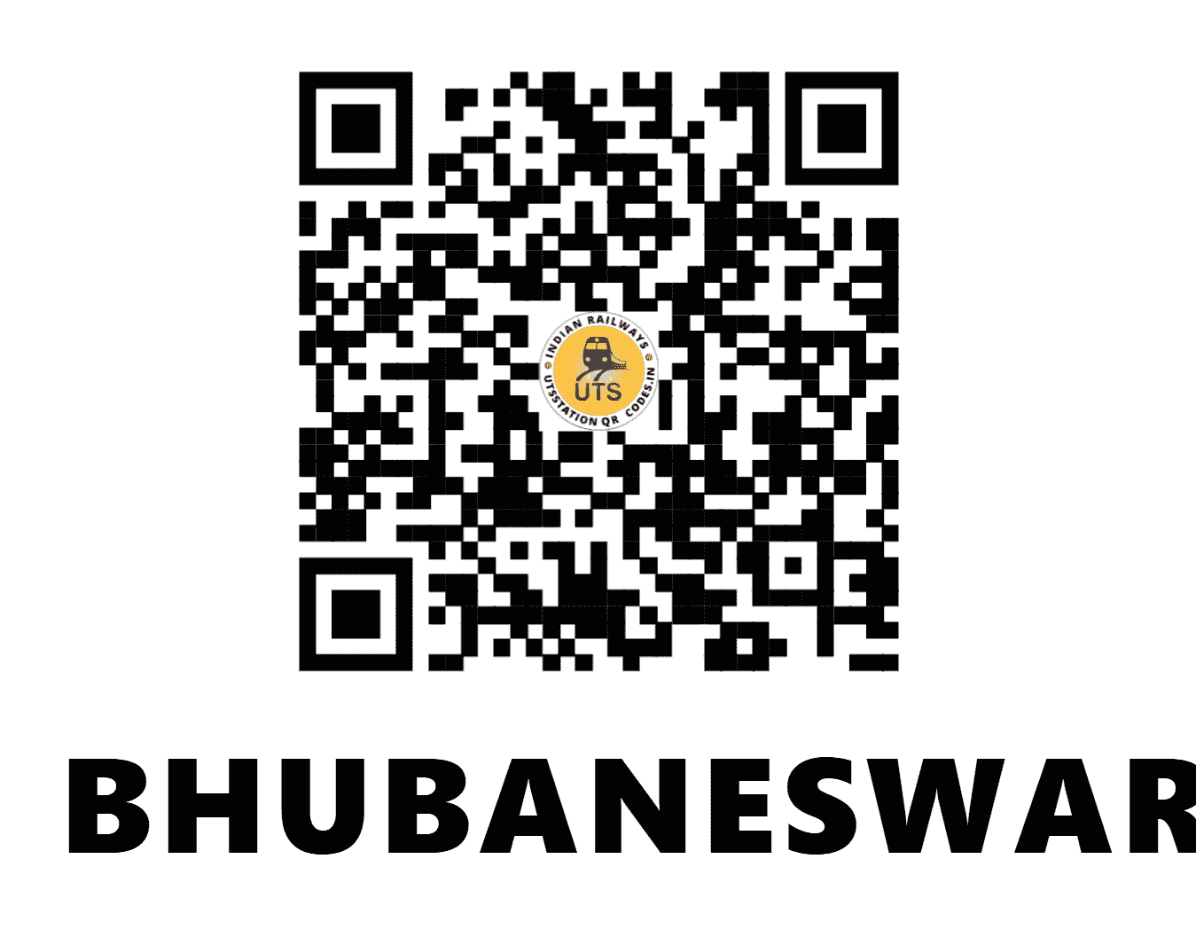 UTS QR Code for BHUBANESWAR - BBS (EO - ODISHA)