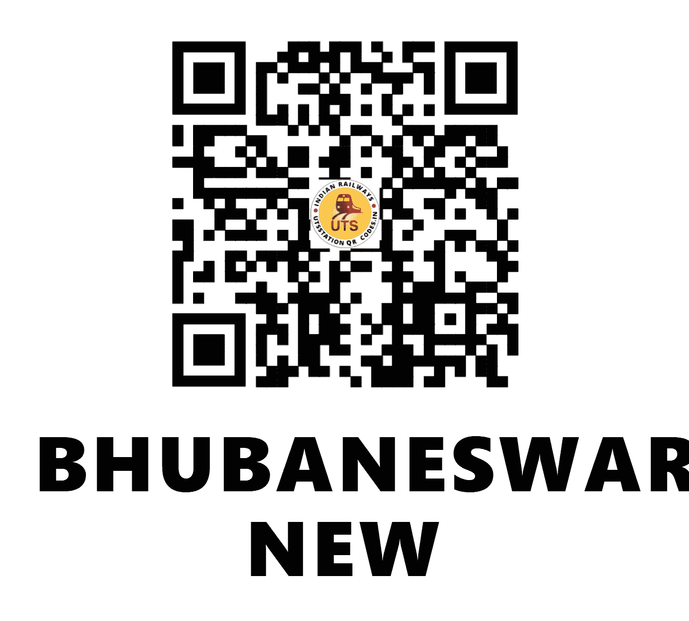 UTS QR Code for BHUBANESWAR NEW - BBSN (EO - ODISHA)