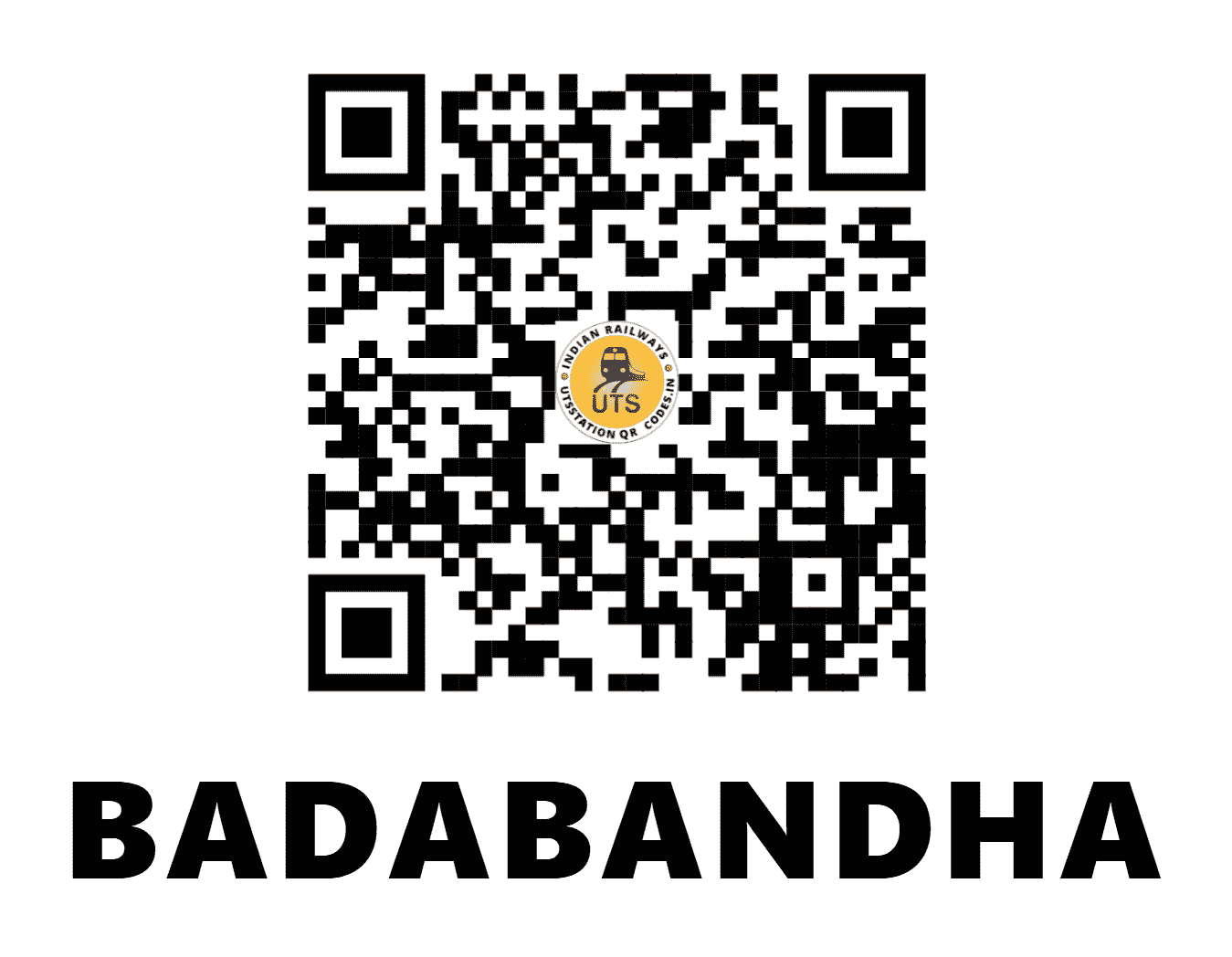 UTS QR Code for BADABANDHA - BDBA (EO - ODISHA)