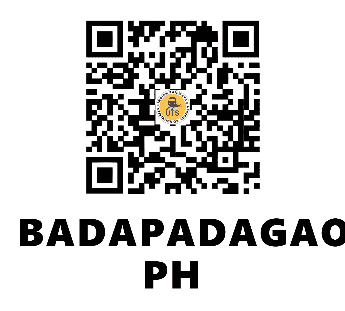 UTS QR Code for BADAPADAGAON PH - BDPG (EO - ODISHA)