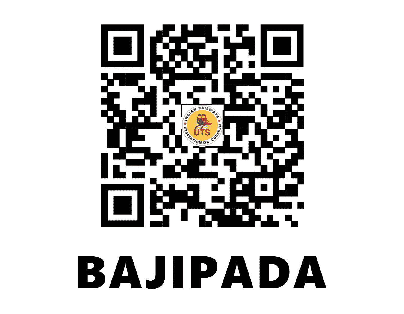 UTS QR Code for BAJIPADA - BJPD (EO - ODISHA)
