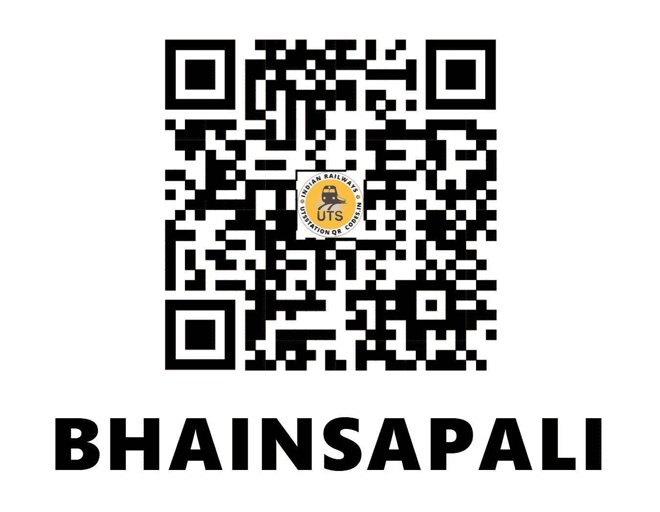 UTS QR Code for BHAINSAPALI - BNPI (EO - ODISHA)
