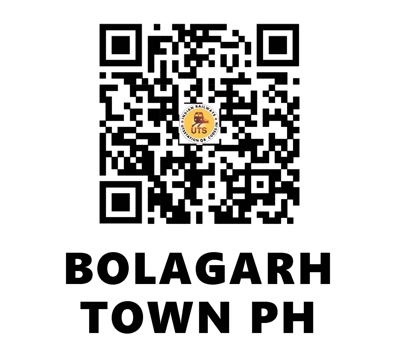 UTS QR Code for BOLAGARH TOWN PH - BORT (EO - ODISHA)