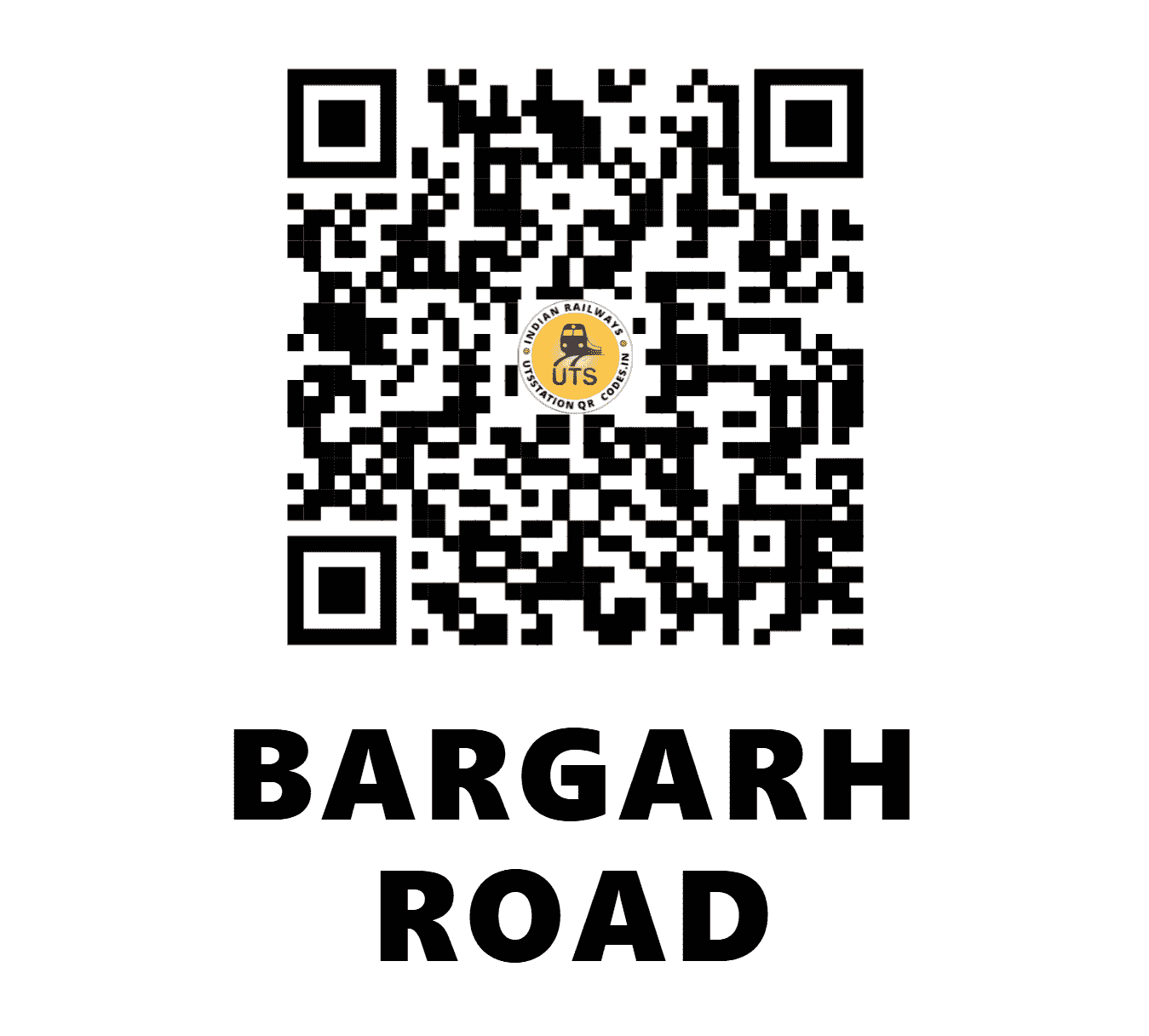 UTS QR Code for BARGARH ROAD - BRGA (EO - ODISHA)