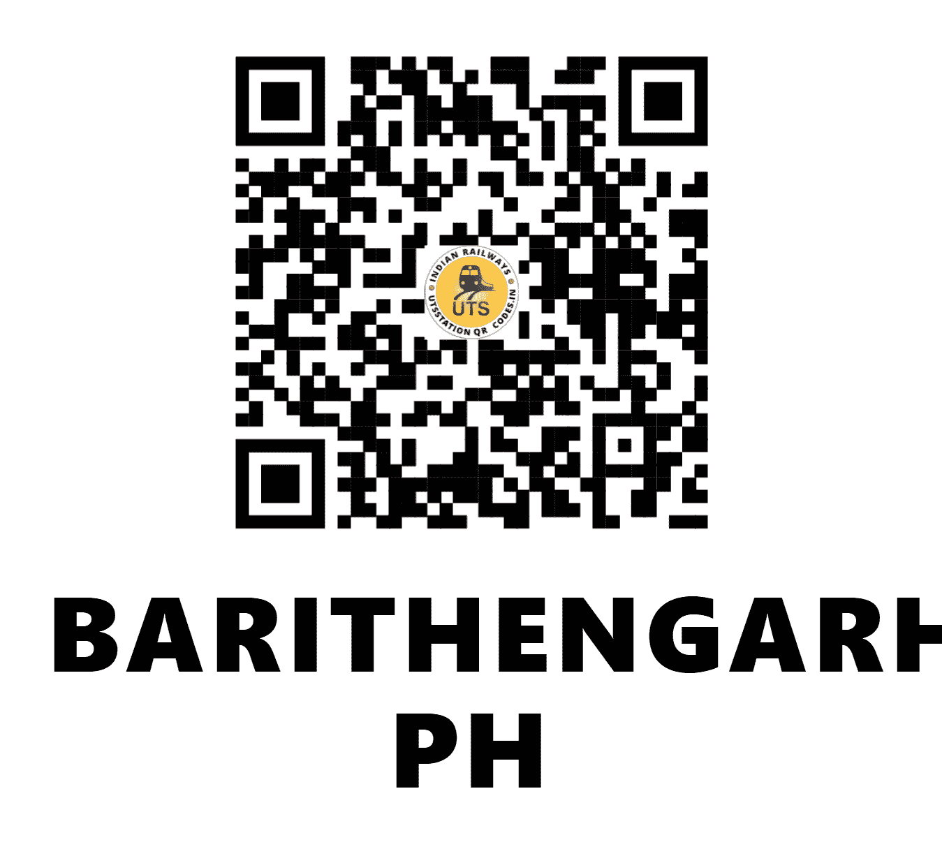 UTS QR Code for BARITHENGARH PH - BRTG (EO - ODISHA)