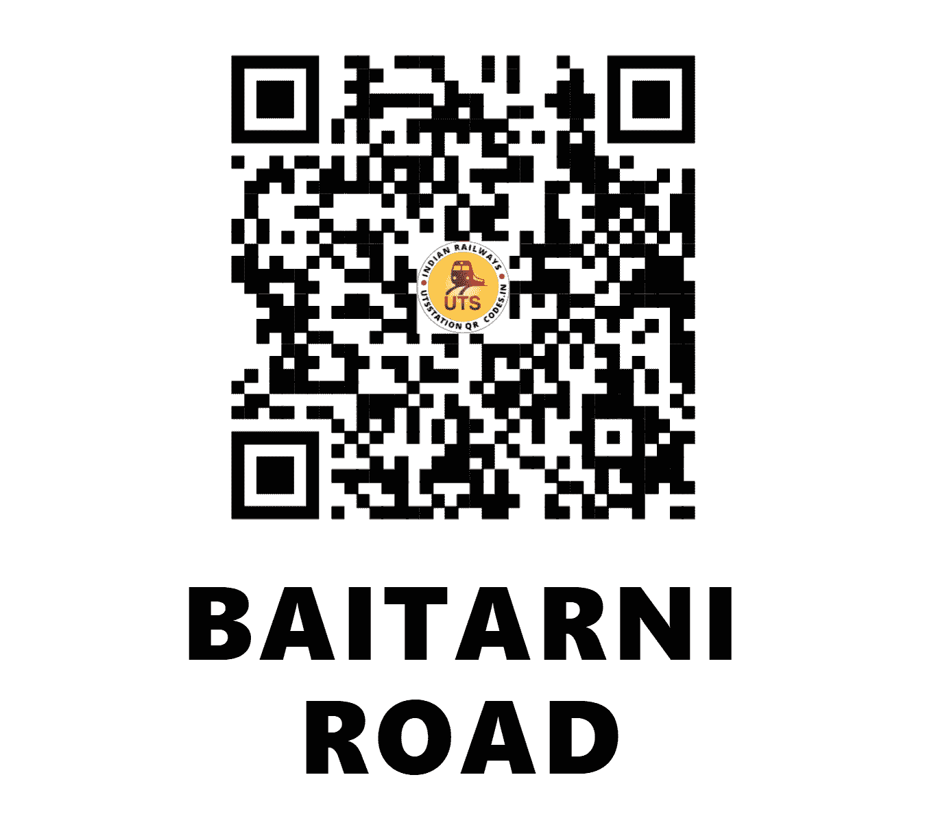 UTS QR Code for BAITARNI ROAD - BTV (EO - ODISHA)