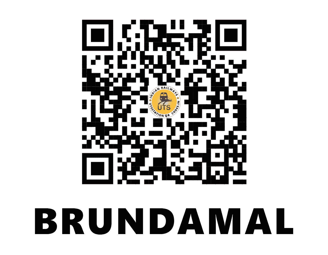 UTS QR Code for BRUNDAMAL - BXQ (EO - ODISHA)