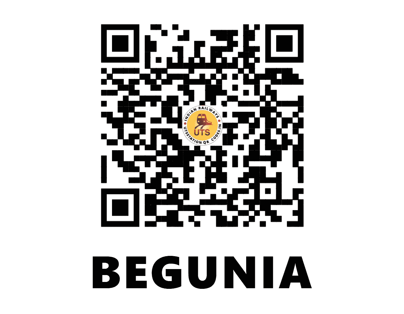 UTS QR Code for BEGUNIA - BYZA (EO - ODISHA)