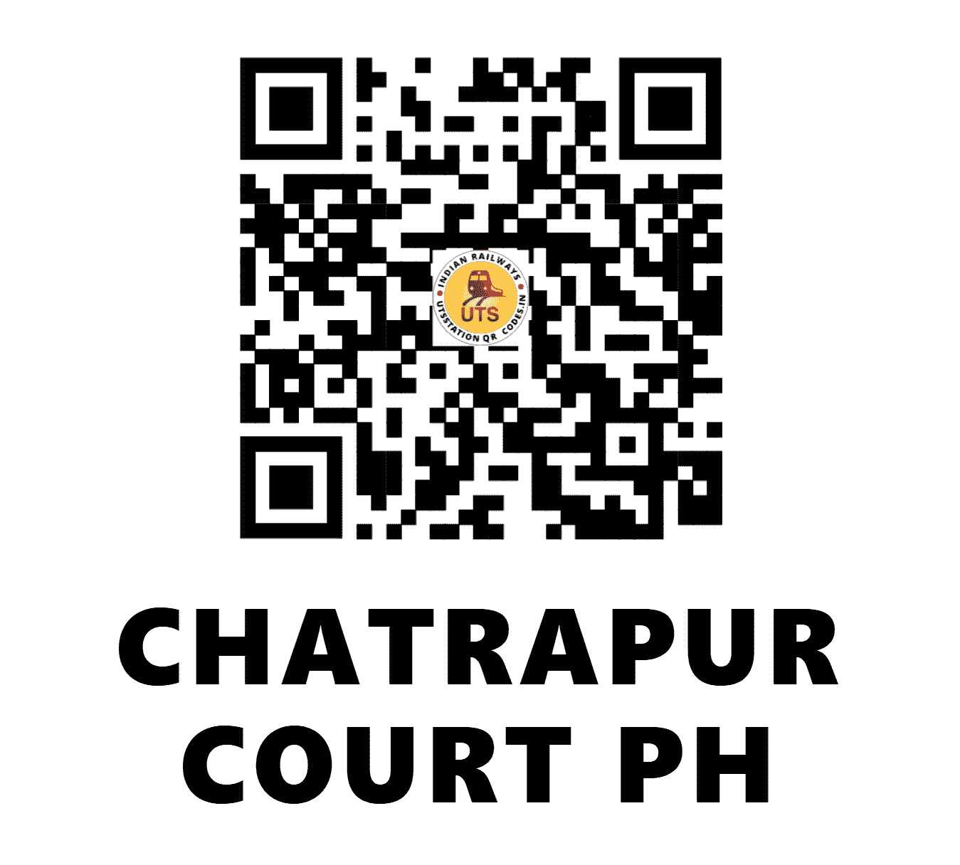 UTS QR Code for CHATRAPUR COURT PH - CAPC (EO - ODISHA)