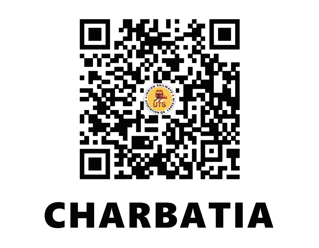 UTS QR Code for CHARBATIA - CBT (EO - ODISHA)