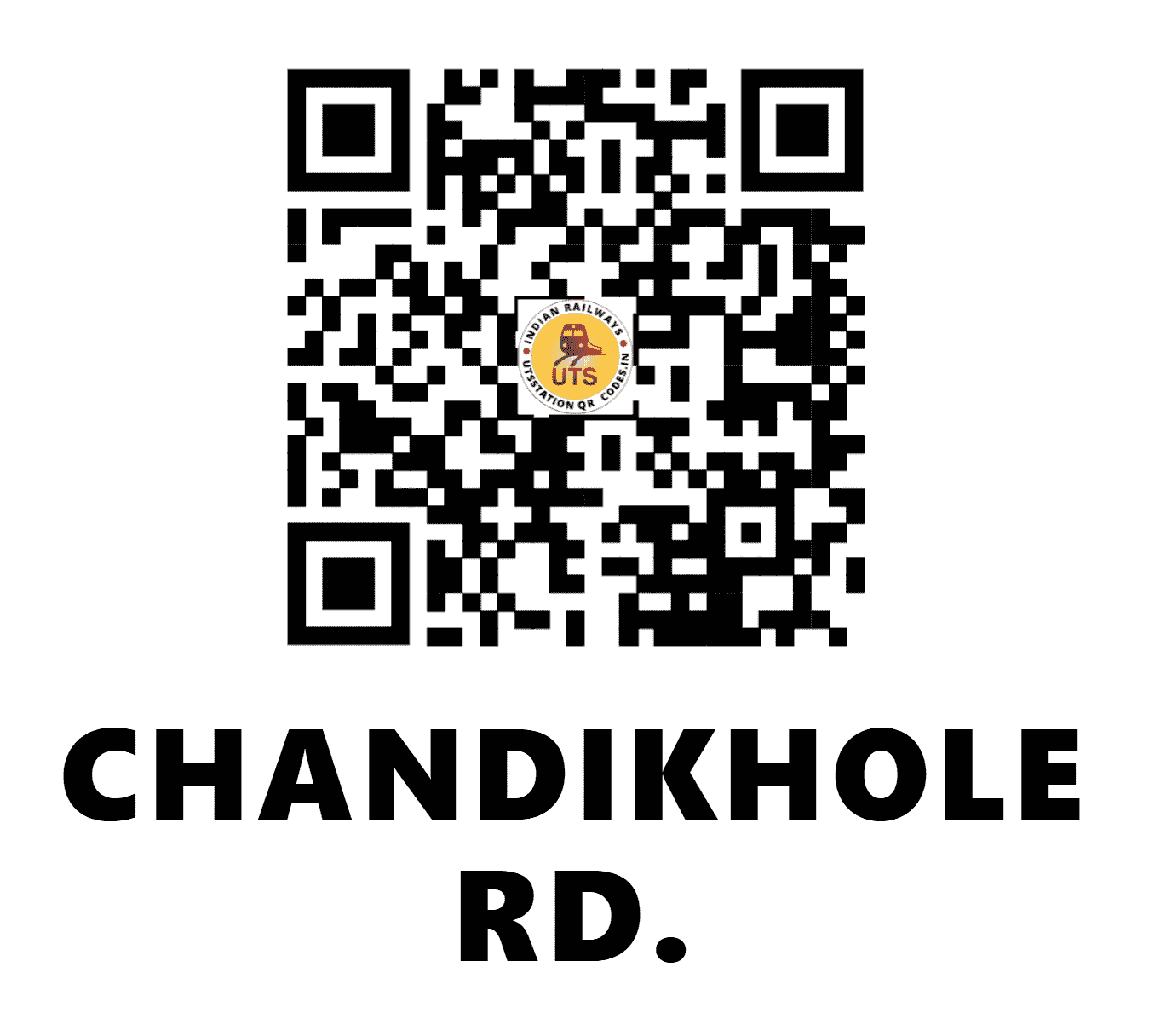 UTS QR Code for CHANDIKHOLE RD. - CIKR (EO - ODISHA)