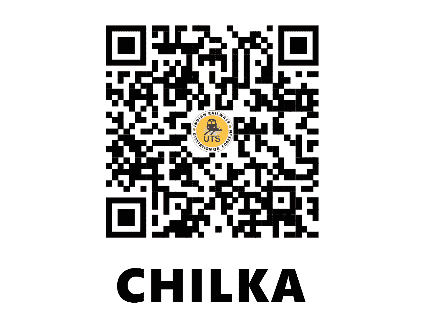 UTS QR Code for CHILKA - CLKA (EO - ODISHA)