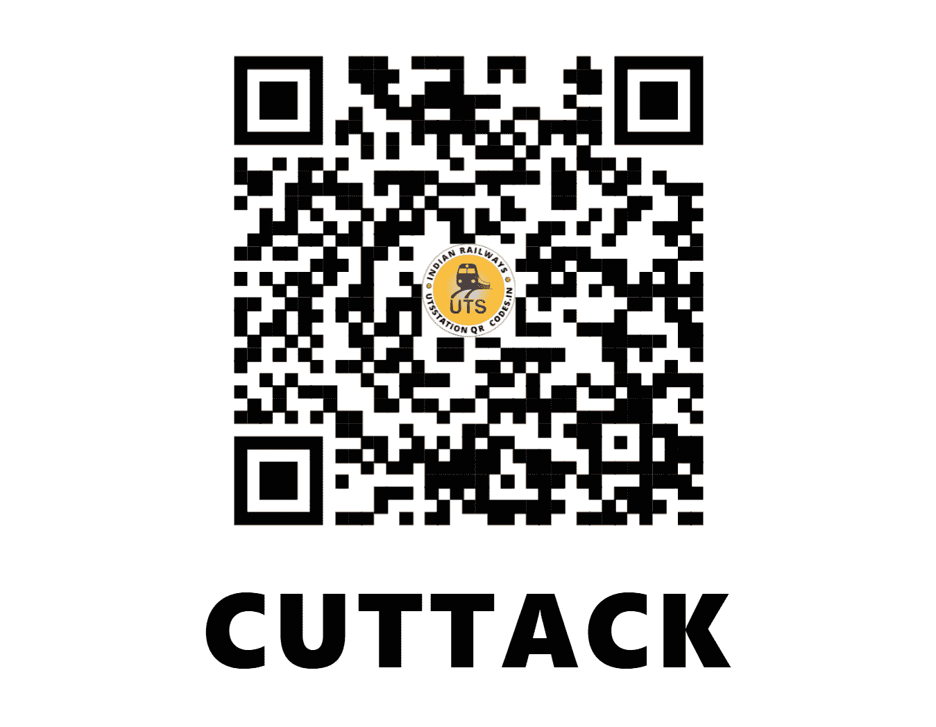 UTS QR Code for CUTTACK - CTC (EO - ODISHA)
