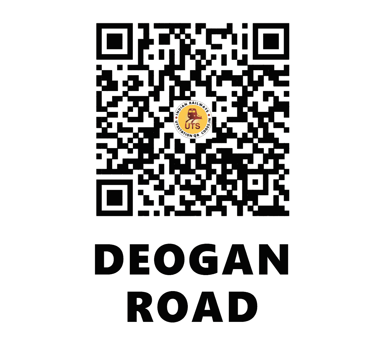 UTS QR Code for DEOGAN ROAD - DFR (EO - ODISHA)