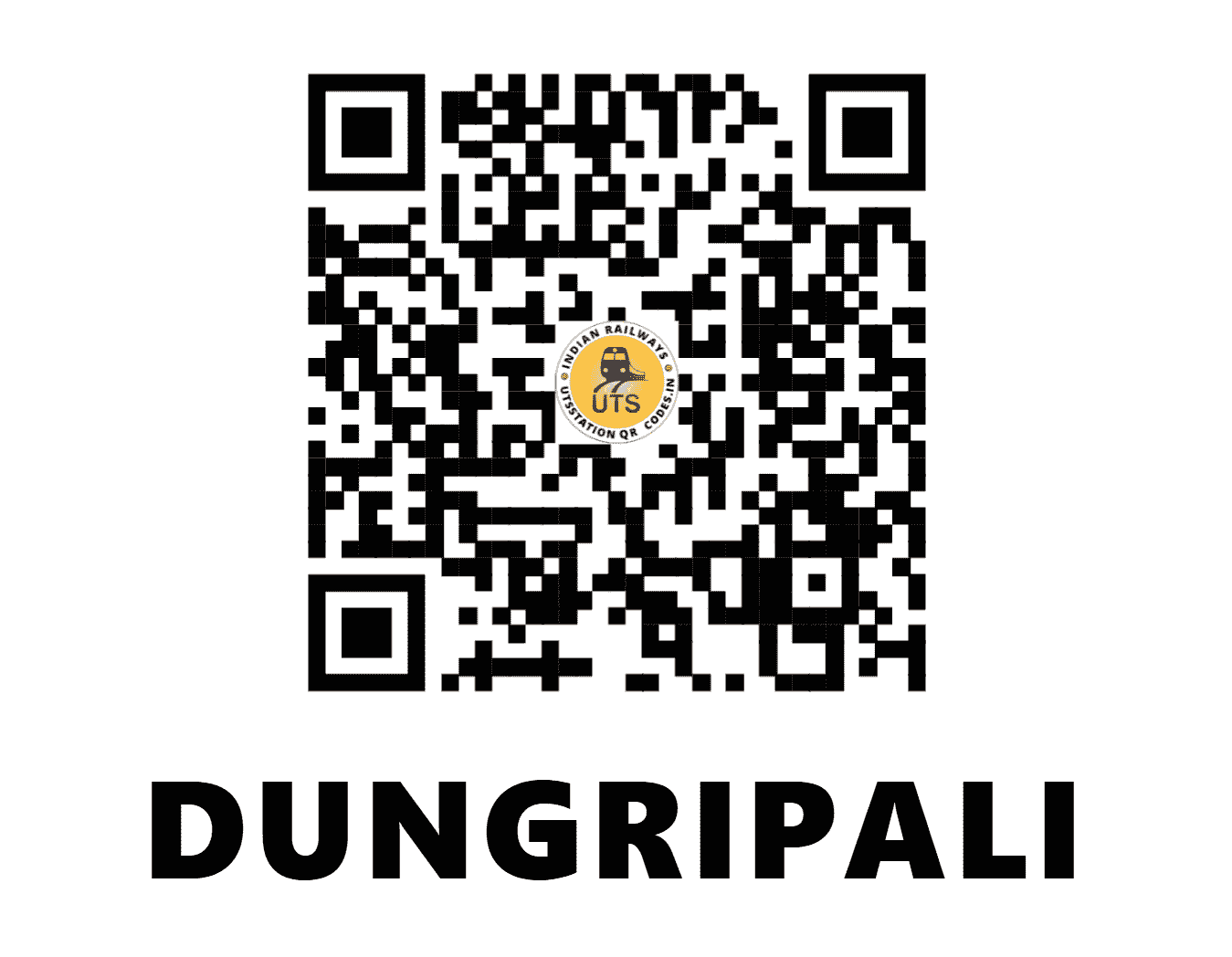UTS QR Code for DUNGRIPALI - DJX (EO - ODISHA)