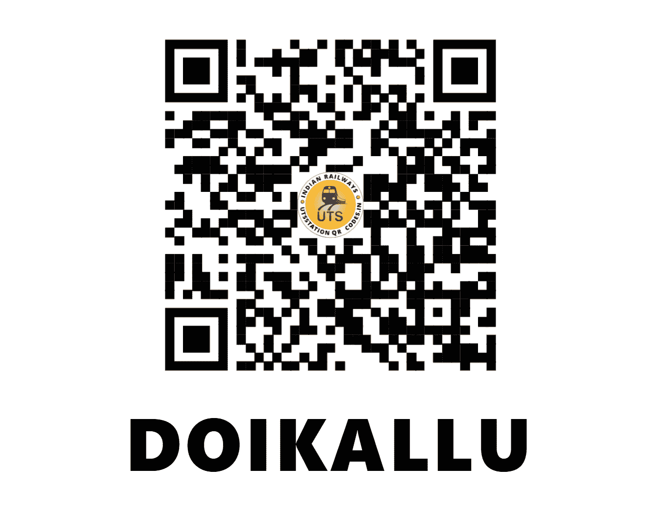 UTS QR Code for DOIKALLU - DKLU (EO - ODISHA)