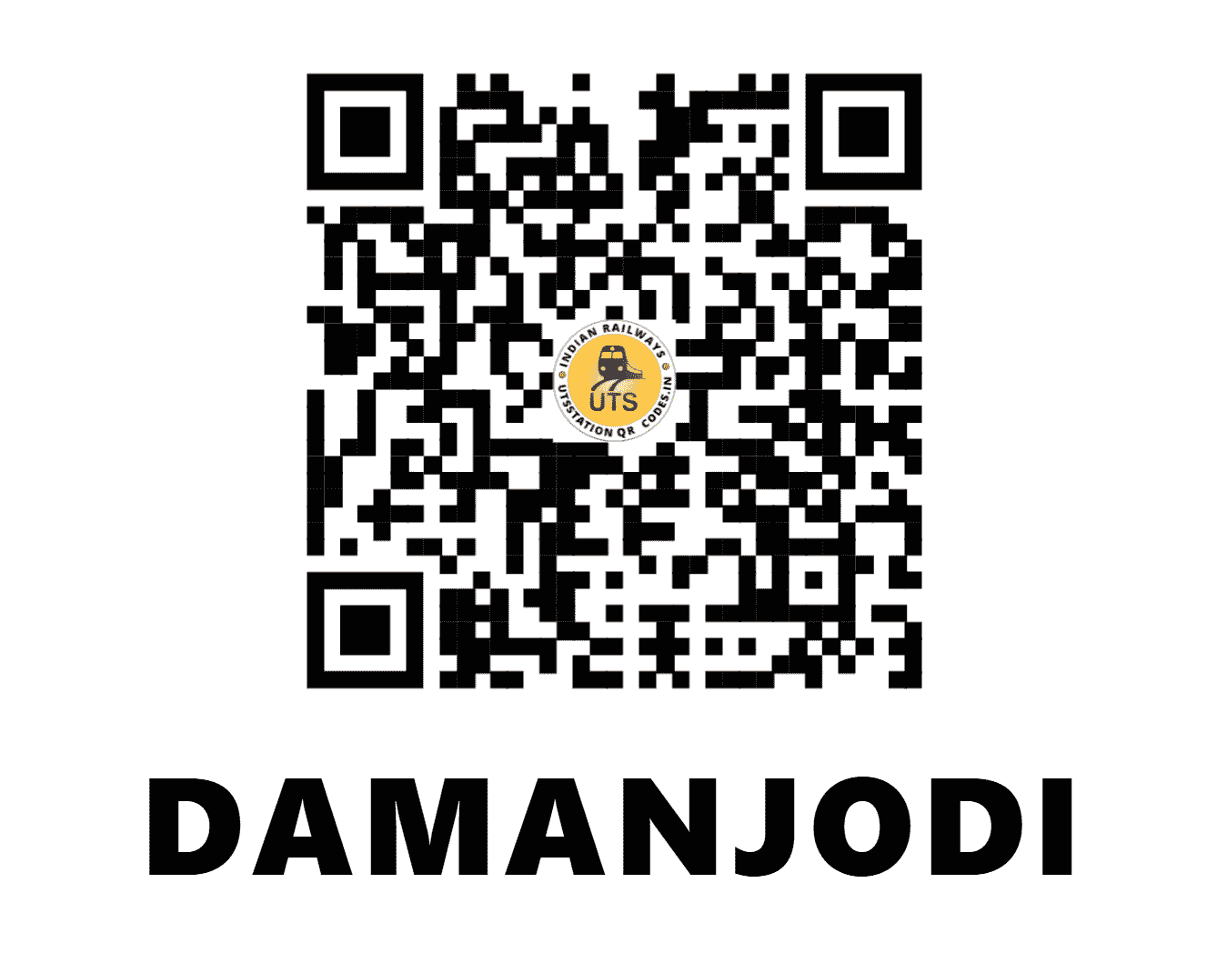 UTS QR Code for DAMANJODI - DMNJ (EO - ODISHA)