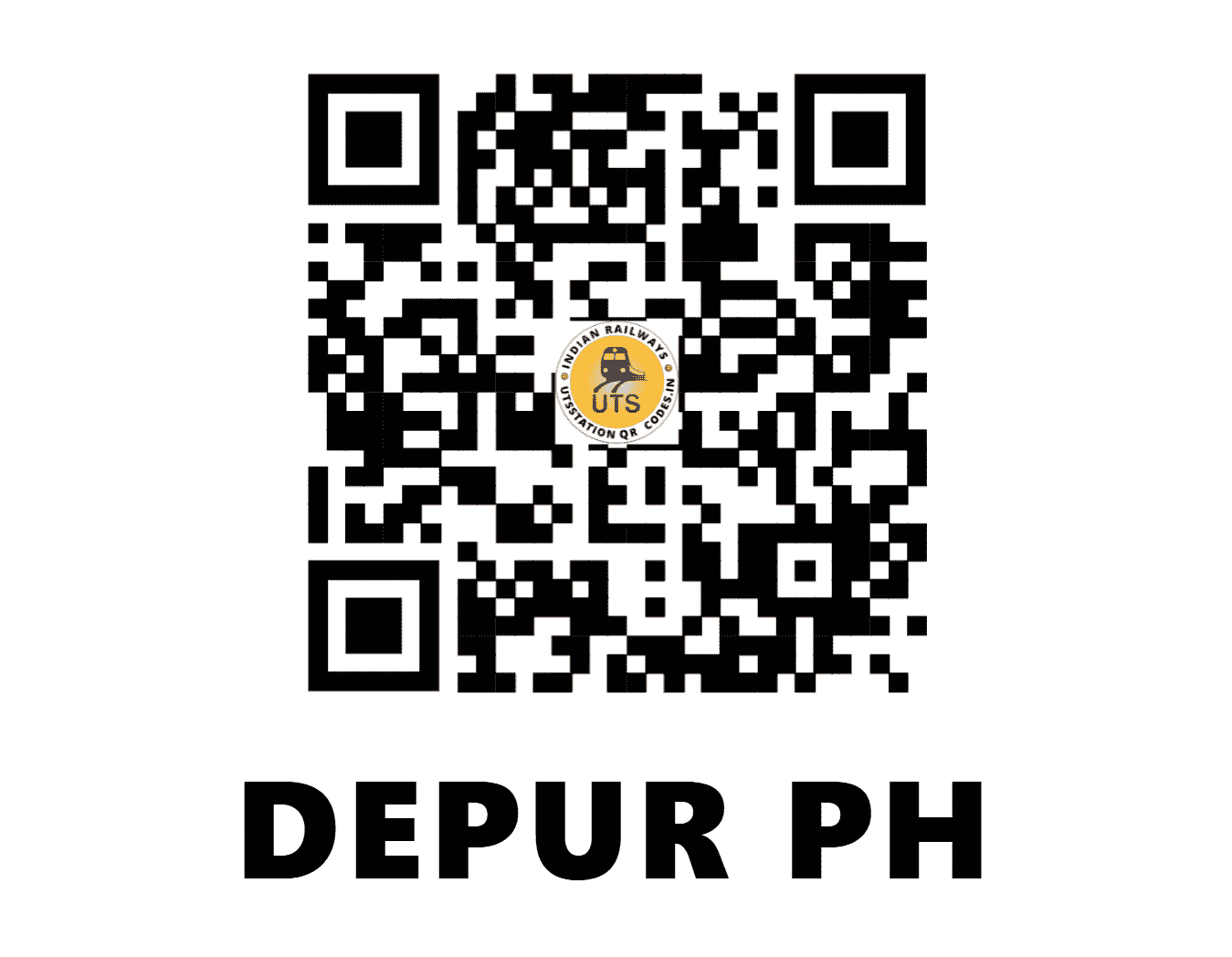 UTS QR Code for DEPUR PH - DPUR (EO - ODISHA)