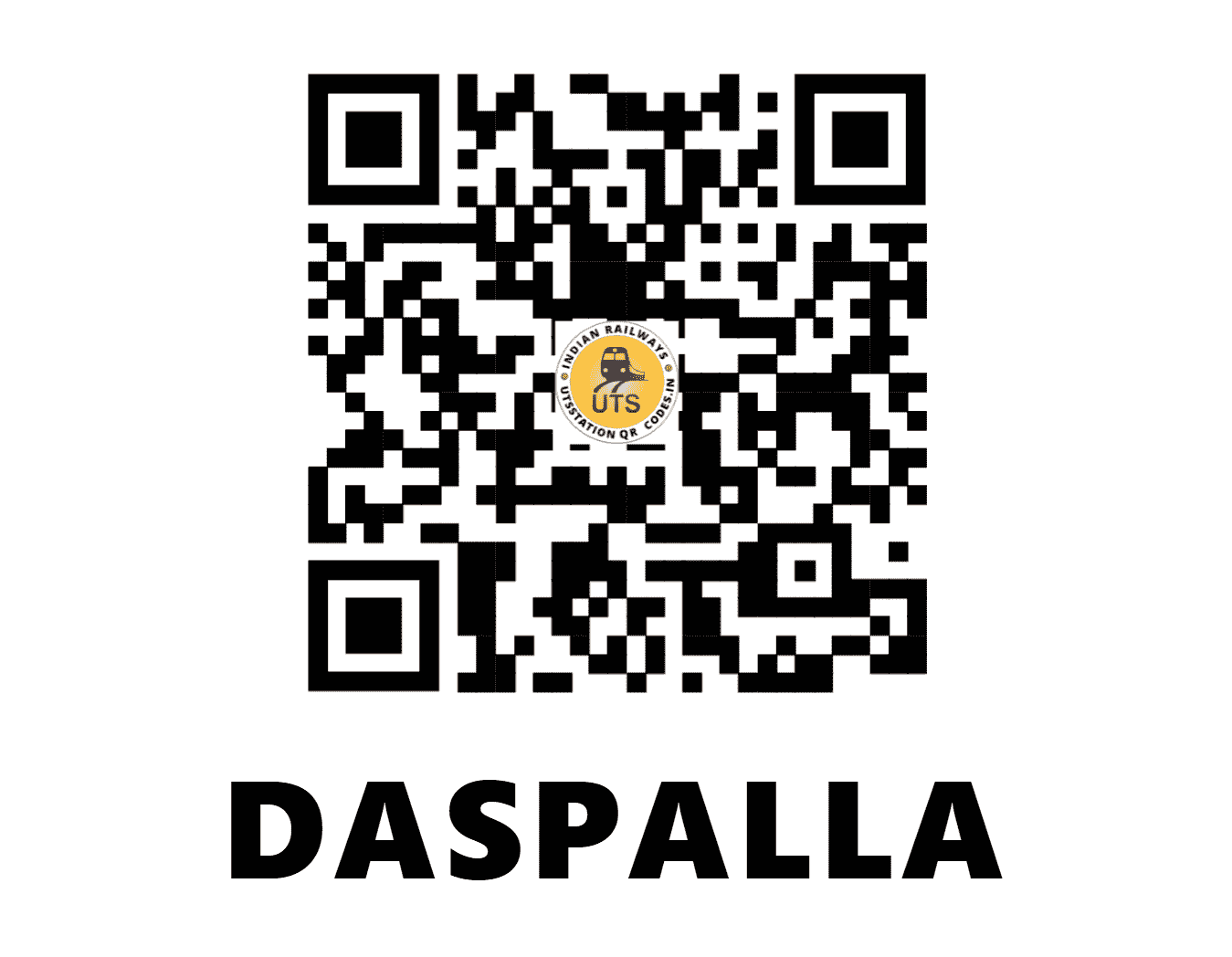 UTS QR Code for DASPALLA - DSPL (EO - ODISHA)