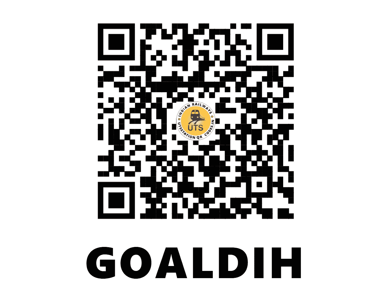 UTS QR Code for GOALDIH - GADH (EO - ODISHA)