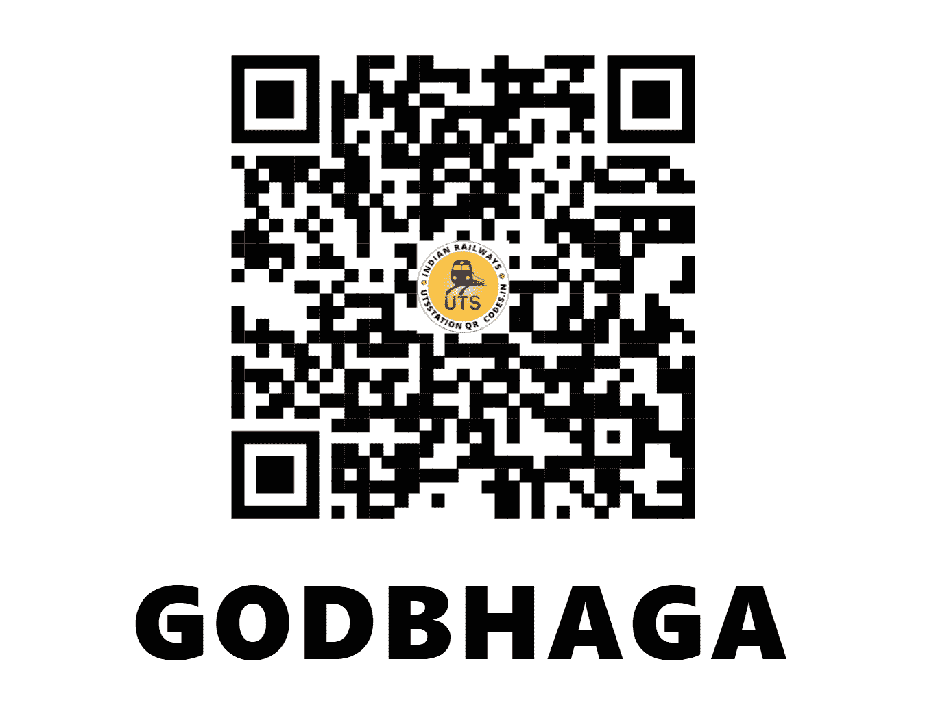 UTS QR Code for GODBHAGA - GBQ (EO - ODISHA)