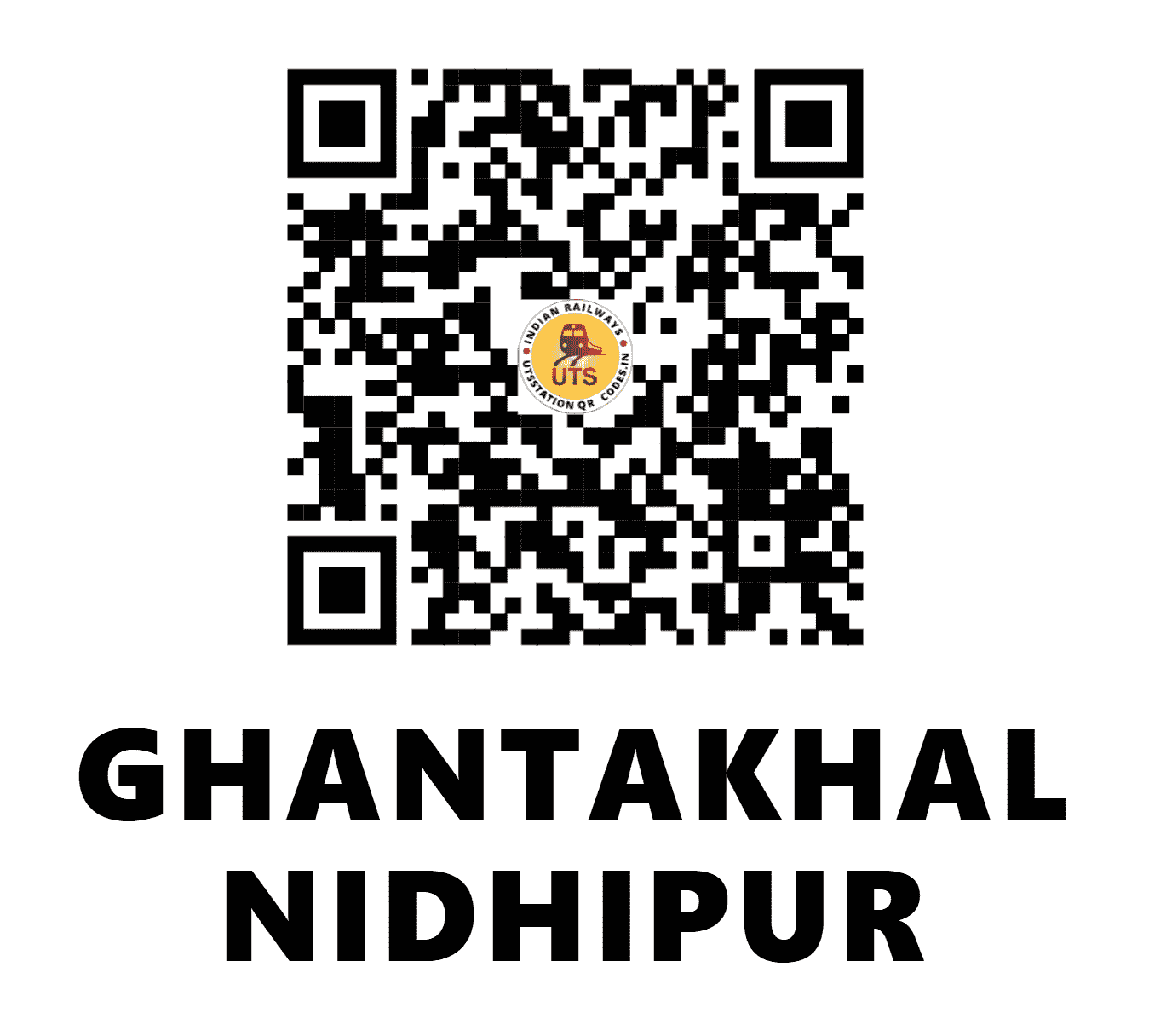 UTS QR Code for GHANTAKHAL NIDHIPUR - GHNH (EO - ODISHA)