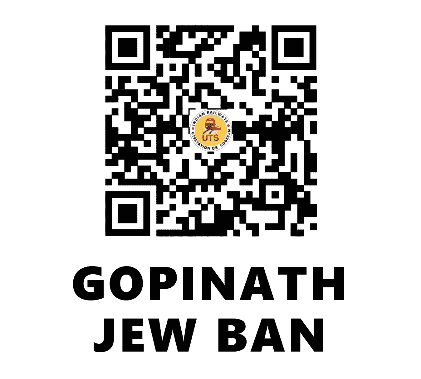 UTS QR Code for GOPINATH JEW BAN - GNJB (EO - ODISHA)