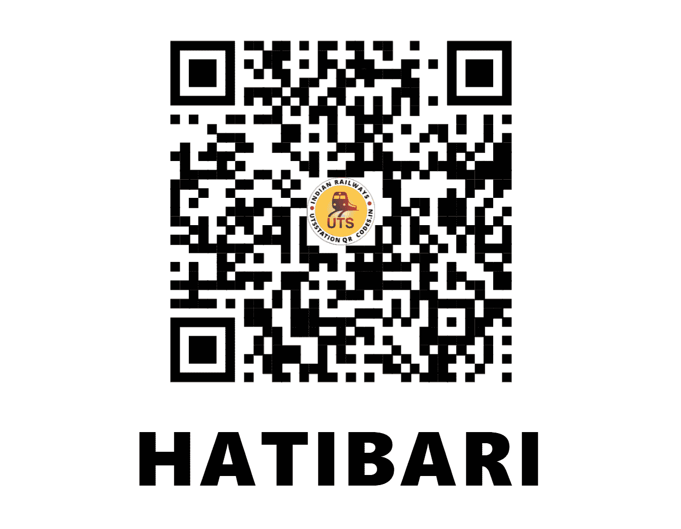 UTS QR Code for HATIBARI - HATB (EO - ODISHA)