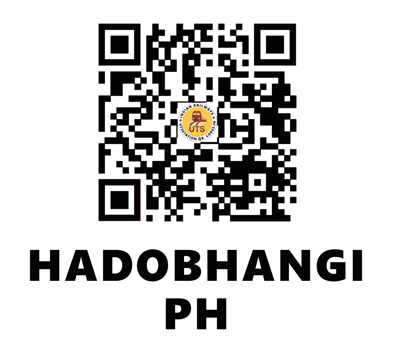 UTS QR Code for HADOBHANGI PH - HBF (EO - ODISHA)