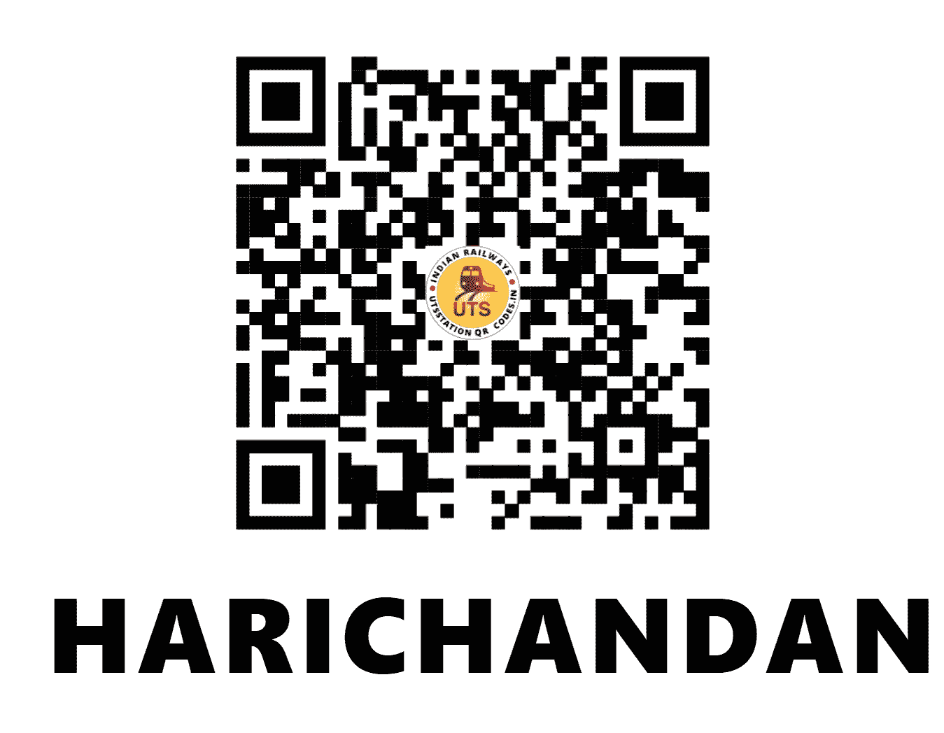 UTS QR Code for HARICHANDANPUR - HCNR (EO - ODISHA)