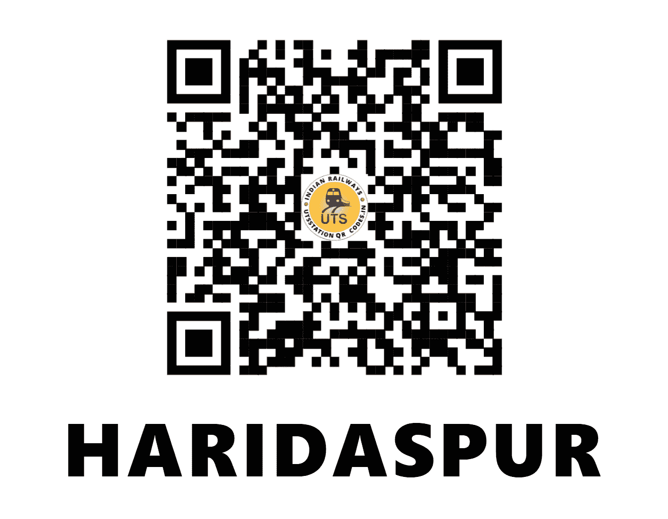 UTS QR Code for HARIDASPUR - HDS (EO - ODISHA)