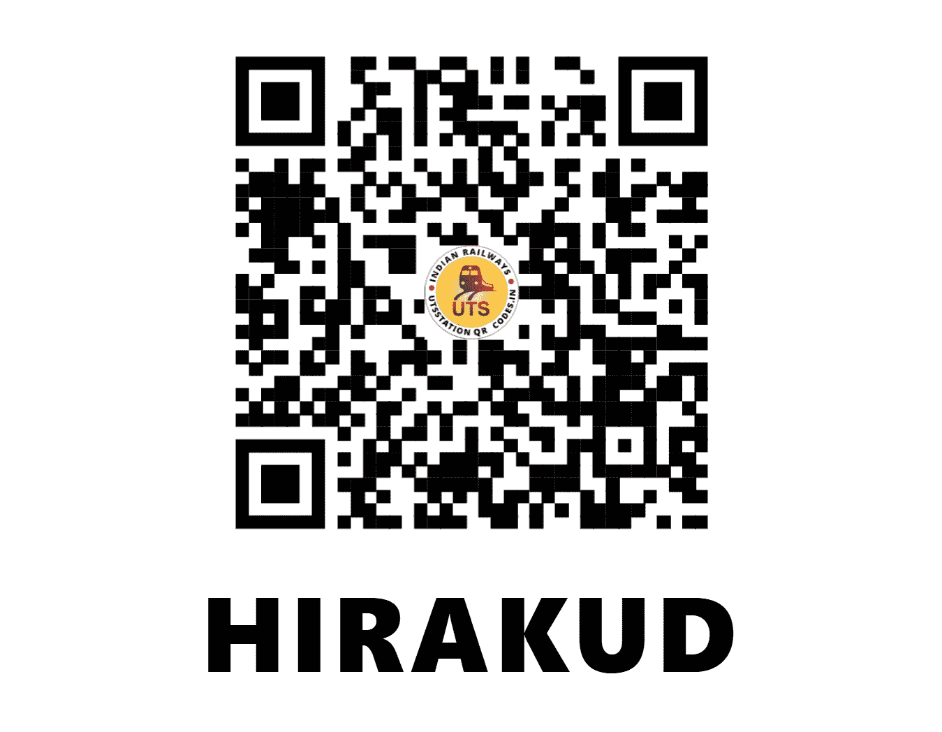 UTS QR Code for HIRAKUD - HKG (EO - ODISHA)